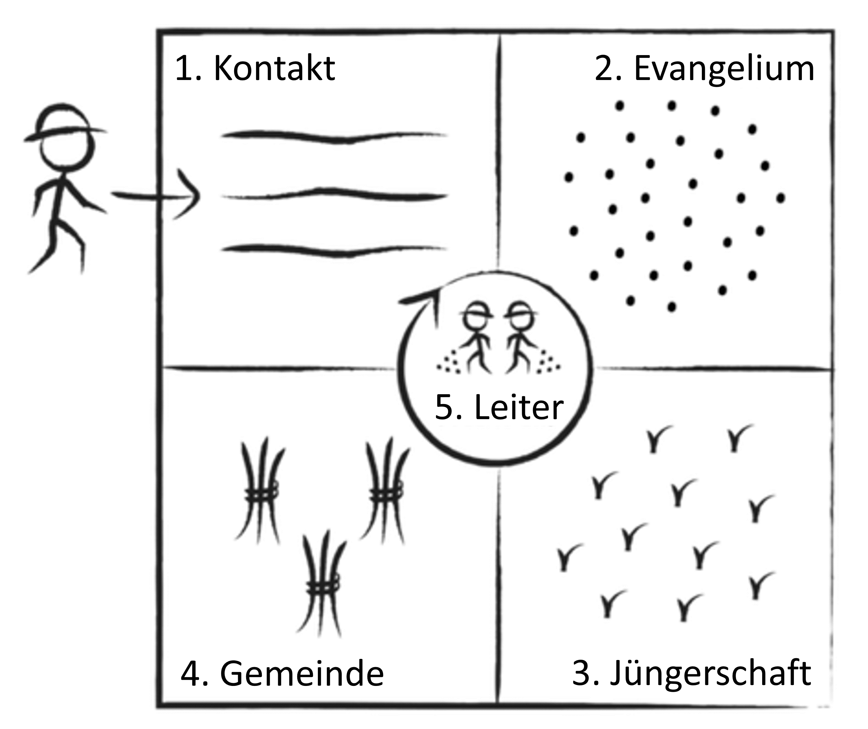 Die 4 Felder